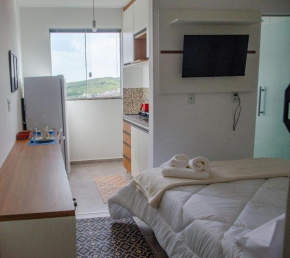 Studio 900m do centro, prédio com piscina, sauna, academia e lavanderia
